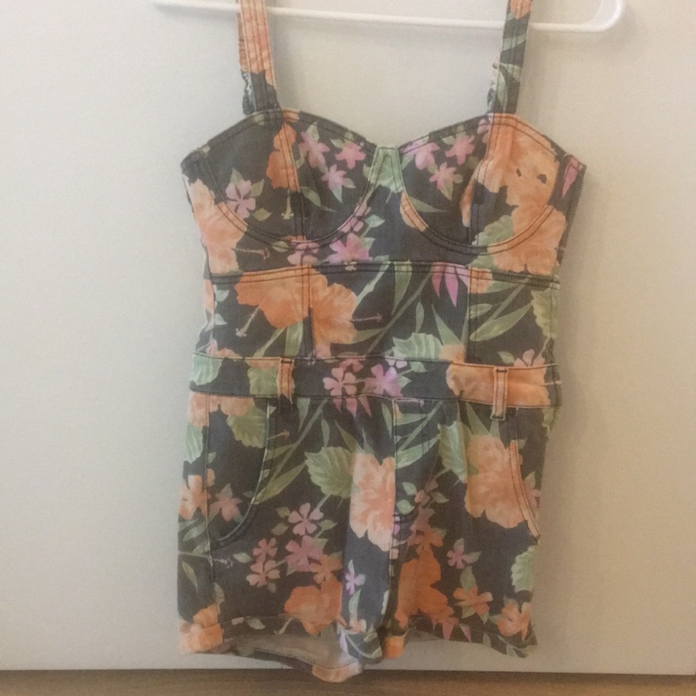 Top Shop denim bustier jumper